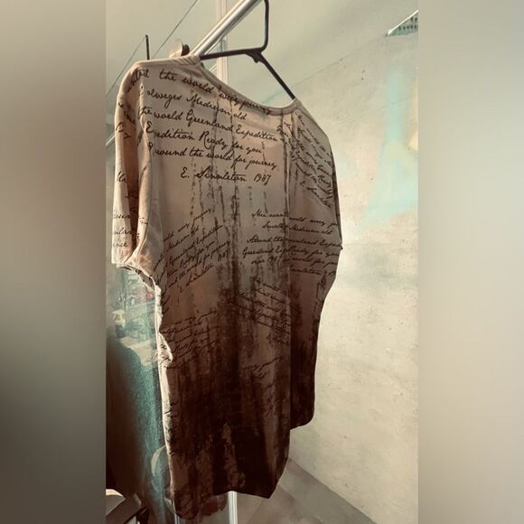 Young Republic Casual Shirt - Large - Y2K Summer Short Sleeve Shirt - Iced Mocha - Picture 3 of 7